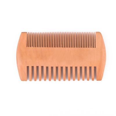 Double Sides Mens Wooden Beard Comb Wooden Mustache Comb Custom Logo
