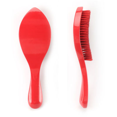 100% Pure Red Natural Boar Bristle Brush With PU Glossy Handle
