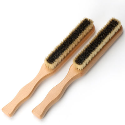Beechwood Boar Bristle Wooden Scrub Brush With Long Handle  Lightweight