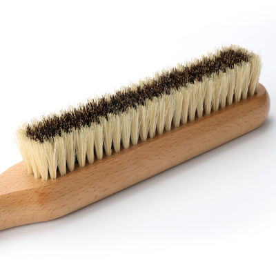 Beechwood Boar Bristle Wooden Scrub Brush With Long Handle  Lightweight
