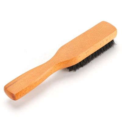 Men's Beard Grooming Set with Black Beard Brush and Comb Made of Natural Boar Bristle