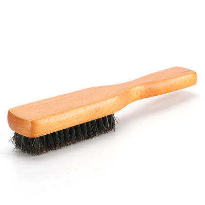 Men's Beard Grooming Set with Black Beard Brush and Comb Made of Natural Boar Bristle