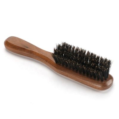 Boar Bristle Beard Brush Comb Set Black Color Wood Material for Men Beard Hair Grooming