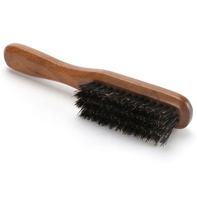 Boar Bristle Beard Brush Comb Set Black Color Wood Material for Men Beard Hair Grooming