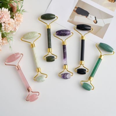 Jade Stone Rose Quartz Face Body Roller Body Guasha Tool For Massage SPA Beauty Tool