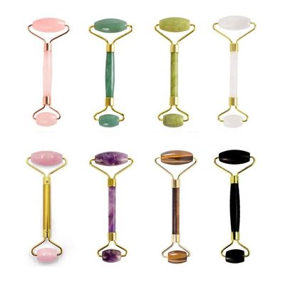 Jade Stone Rose Quartz Face Body Roller Body Guasha Tool For Massage SPA Beauty Tool