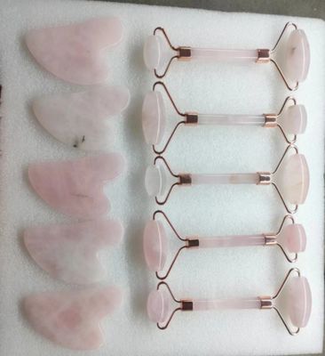 Jade Stone Rose Quartz Face Body Roller Body Guasha Tool For Massage SPA Beauty Tool