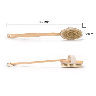 OEM Detachable Long Handle Body Scrub Brush Dry Skin Cellulite Treatment