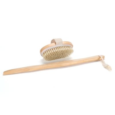 OEM Detachable Long Handle Body Scrub Brush Dry Skin Cellulite Treatment