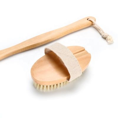 OEM Detachable Long Handle Body Scrub Brush Dry Skin Cellulite Treatment