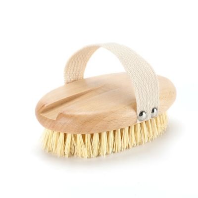 Vegan Sisal Body Dry Brush Detachable Natural Beechwood Long Handle