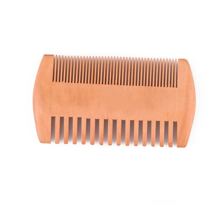 Double Sides Mens Wooden Beard Comb Wooden Mustache Comb Custom Logo