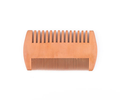 Double Sides Mens Wooden Beard Comb Wooden Mustache Comb Custom Logo