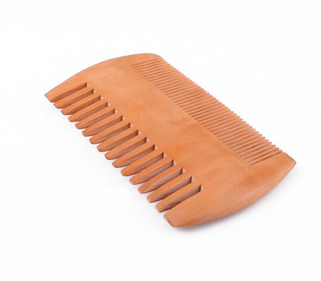 Double Sides Mens Wooden Beard Comb Wooden Mustache Comb Custom Logo