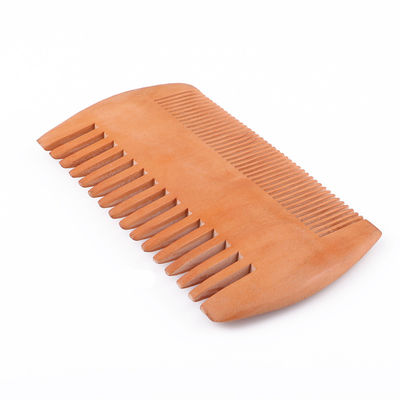 Double Sides Mens Wooden Beard Comb Wooden Mustache Comb Custom Logo