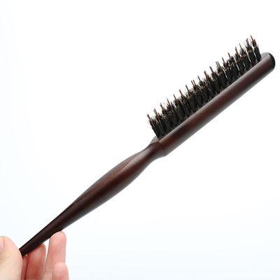 Customer Logo Wooden Teasing Back Salon Hair Brush Comb Hairdressing Styling Tools