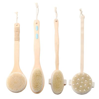Natural Copper Fibers Vegan Bristle Wooden Body Massage Brush 0.15kg