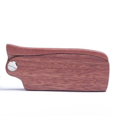 Anti Static Sandalwood Foldable Beard Comb Folding Mustache Comb
