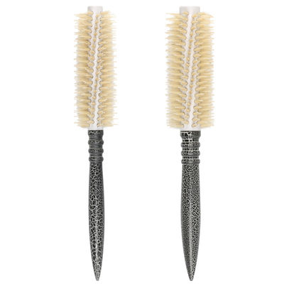 Natural Color Wood Handle Hair Brush Blow Dry Heat Resistant Rolling Curly Hair Brush