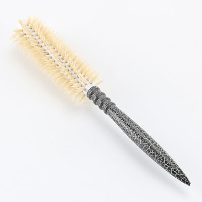 Natural Color Wood Handle Hair Brush Blow Dry Heat Resistant Rolling Curly Hair Brush