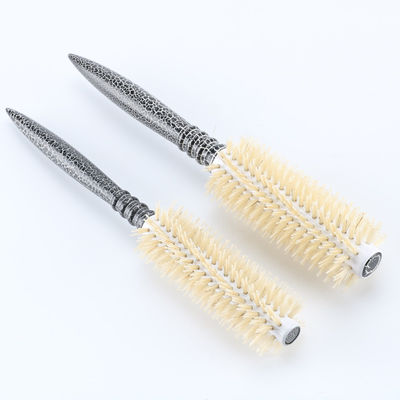 Natural Color Wood Handle Hair Brush Blow Dry Heat Resistant Rolling Curly Hair Brush