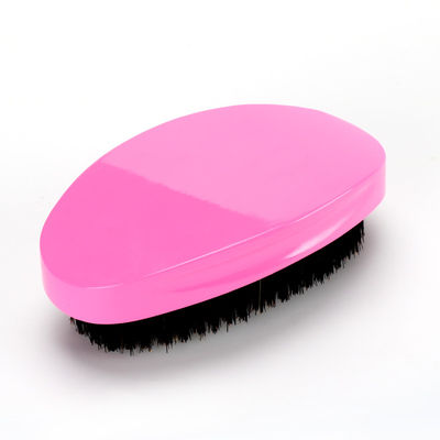 Rose Red Wave Brush For 360 Nylon Mixed Medium Boar Bristle Curved Durable Hair Brush