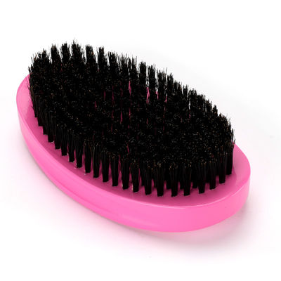 Rose Red Wave Brush For 360 Nylon Mixed Medium Boar Bristle Curved Durable Hair Brush