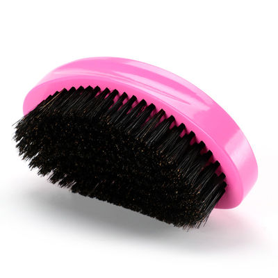 Rose Red Wave Brush For 360 Nylon Mixed Medium Boar Bristle Curved Durable Hair Brush