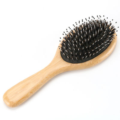 Laser Vent Wide Tooth Boar Bristle Hair Comb Wooden Anti Static Hair Brush For Women