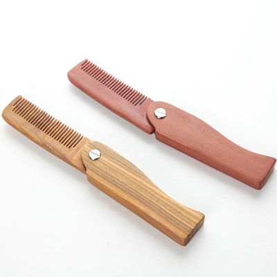 Comfortable Men's Foldable Beard Comb Folding Pocket Beard Comb SGS Certified