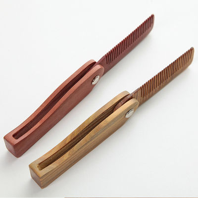 Comfortable Men's Foldable Beard Comb Folding Pocket Beard Comb SGS Certified