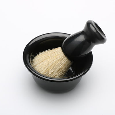 Custom Men Hair Whisker Brush Metal Stand Razor Holder Barber Beard Brush Shaving Set
