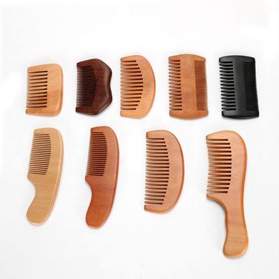 Natural Pear Wooden Hair Comb Hair Care Tools Double Sided Home Use