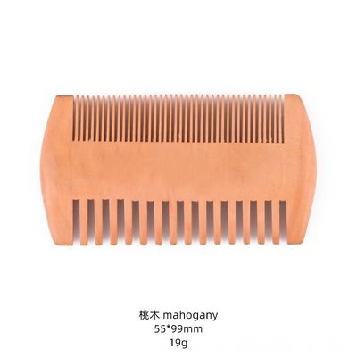 Natural Pear Wooden Hair Comb Hair Care Tools Double Sided Home Use