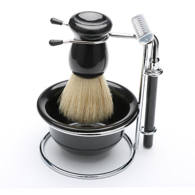 Convenient Beard Shaving Tools Set Soft Brush Razor Holder Common Comb And Stand
