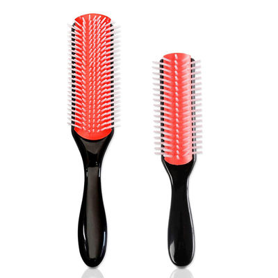 Nine Rows Removable Plastic Hair Comb Hair Massage Brush Customized Logo