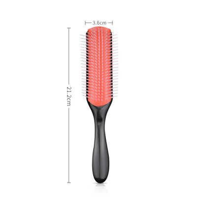 Nine Rows Removable Plastic Hair Comb Hair Massage Brush Customized Logo