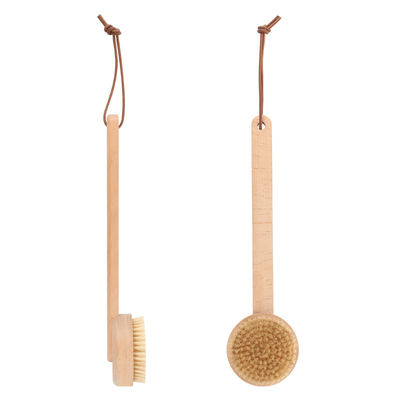 Body Brush Vegan Round Natural Skin Dry Massage Shower Brush for Spa