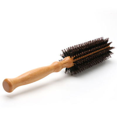 Long Handle Wooden Hair Brush For Curly Hair Ergonomic Design