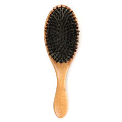 Customizable Logo Wooden Boar Bristle Hair Brush For Women Thick Long Hair Set