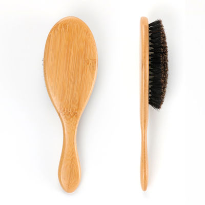 Customizable Logo Wooden Boar Bristle Hair Brush For Women Thick Long Hair Set