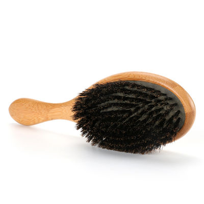 Customizable Logo Wooden Boar Bristle Hair Brush For Women Thick Long Hair Set