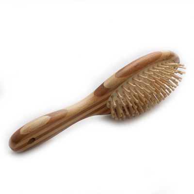 Natural Bamboo Wide Tooth Hair Brush For Massage And Hair Care