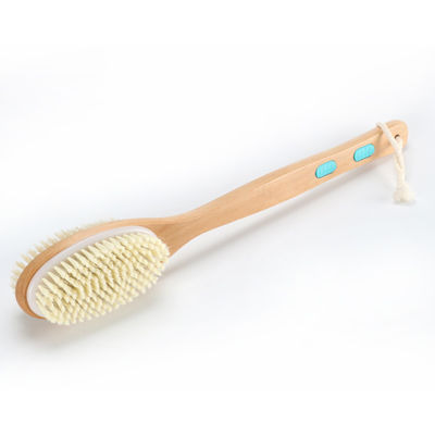 Double Sized Dry Brush Long Handle Bath Body Back Exfoliate Shower Brush