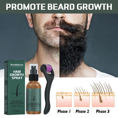 100% Natural Mustache Growth Oil 30ml Beard Growth Roller Kit For Men Sample Provided
