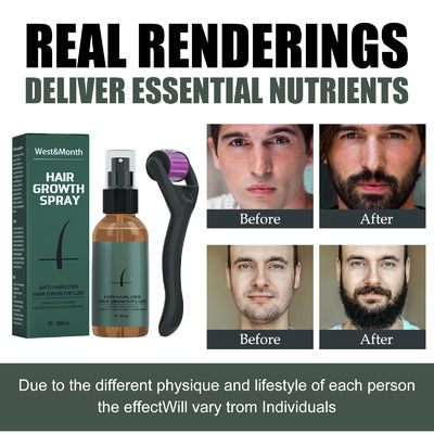 100% Natural Mustache Growth Oil 30ml Beard Growth Roller Kit For Men Sample Provided