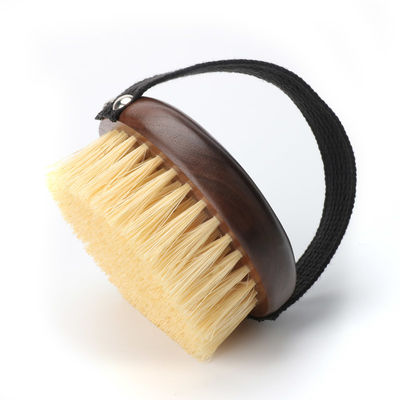 Walnut Bath Dry Brush Organic Vegan Sisal For Boay Round Shower Brush