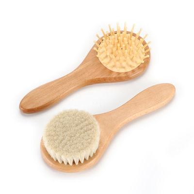 Eco Friendly Wooden Baby Brush And Comb Set  Baby Shower Brush	Comfortable