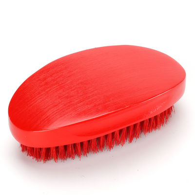 360 Wave Brush Curved Design Red Blue Customise Soft Medium Boar Bristles