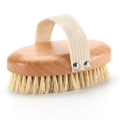 Abeis Dry Body Sisal Fiber Vegan Bath Brush Shower Exfoliating Scrubber Massage